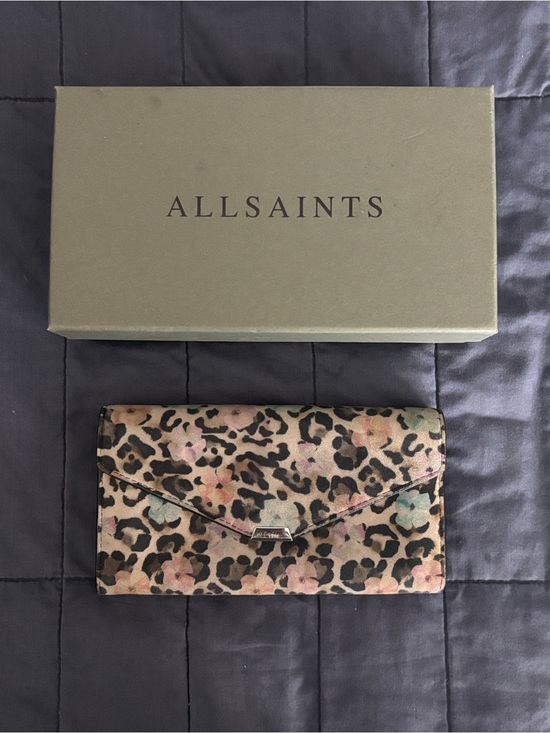 All Saints Handbags - All Saints Wallet Leopard Print w/Flower